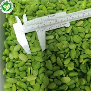 Edamame surgelé, moitié de grains de haricots