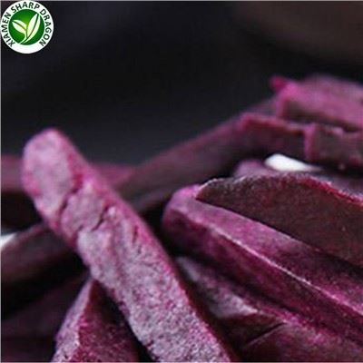 Lanières de pommes de terre violettes et de patates douces